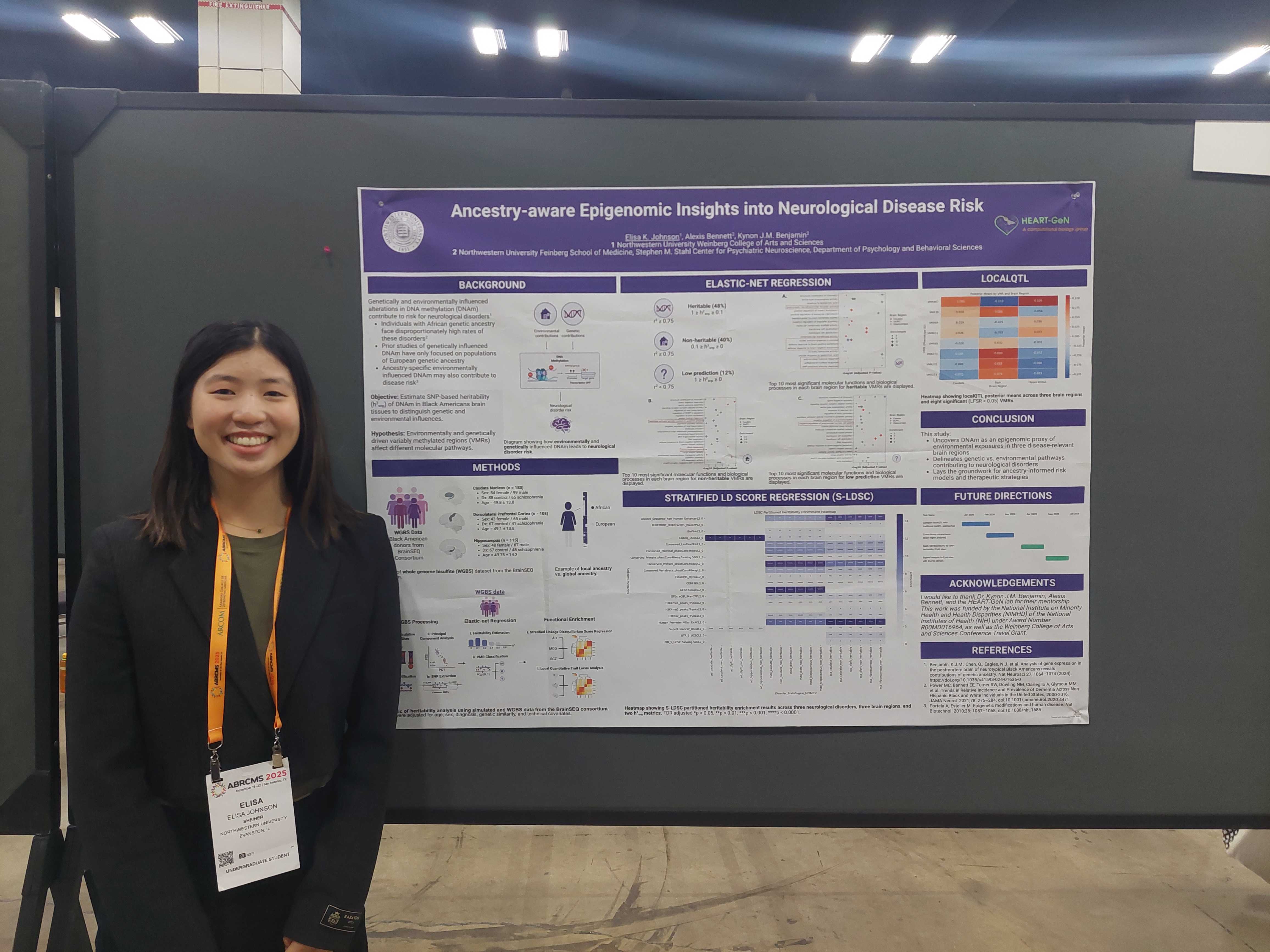 Elisa Poster Presenation at ABRCMS 2025