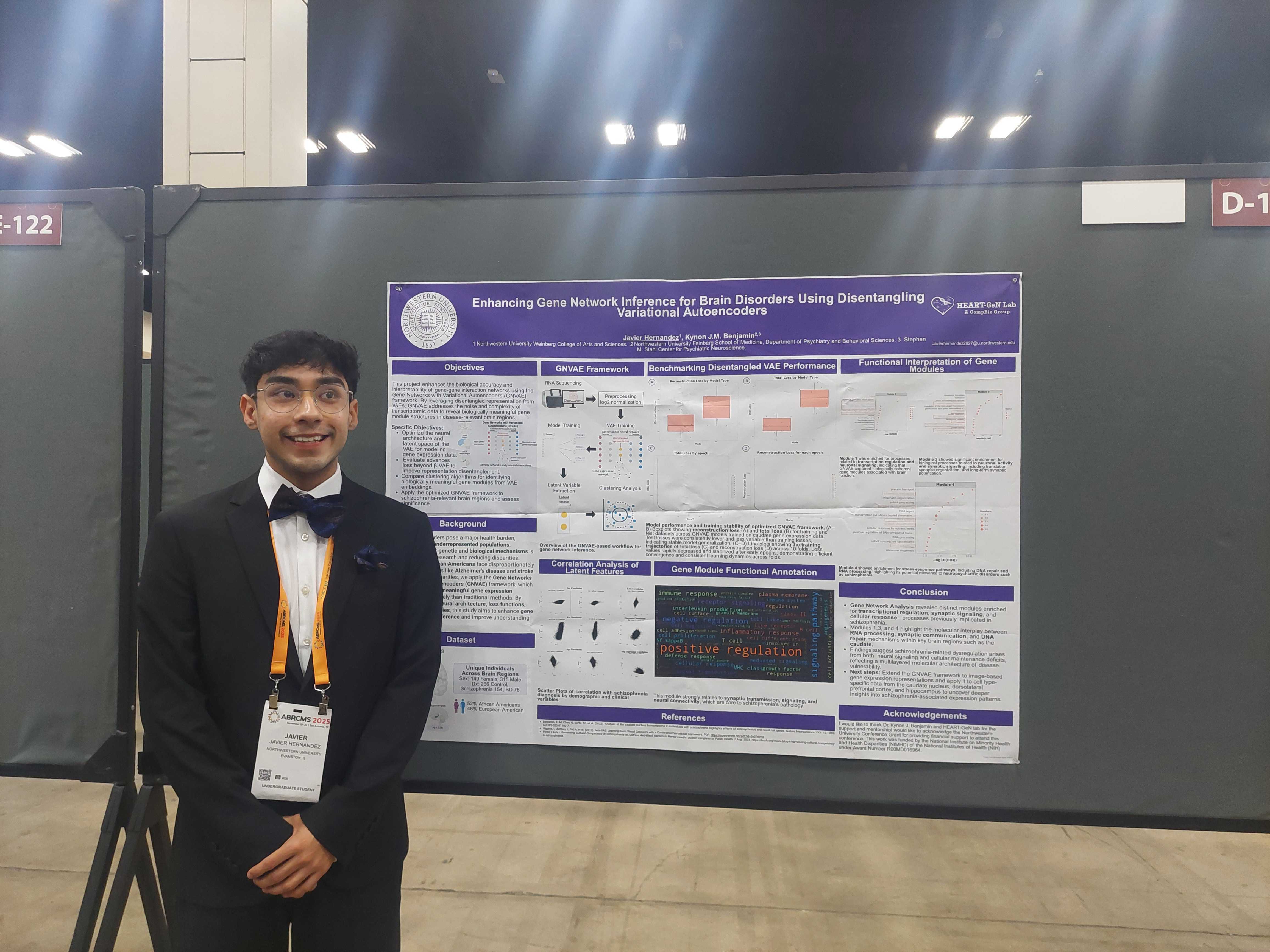 Javier Poster Presentation at ABRCMS 2025